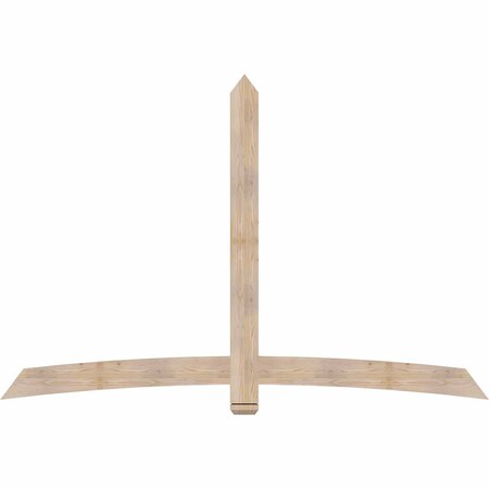 Ekena Millwork Bellingham Smooth Timber Gable Bracket, Douglas Fir, 96"W x 64"H x 1 1/2"D x 5 1/2"F, 16/12 Pitch GBW096X64X0206BEL00SDF